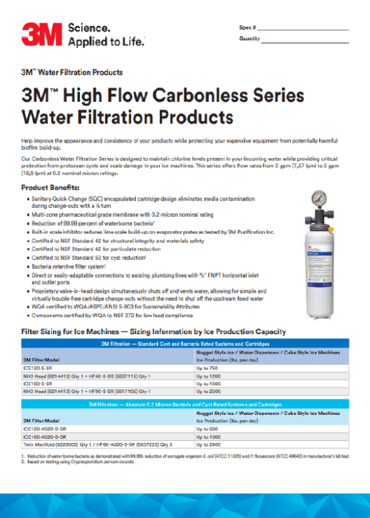 3M™ High Flow Carbonless Series 020 Spec Sheet